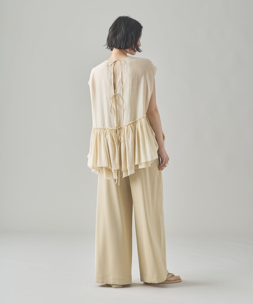 Curensology（カレンソロジー） ブラウス シャツ /シアーギャザー