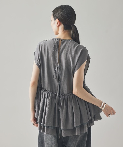 Curensology（カレンソロジー） ブラウス シャツ /シアーギャザー