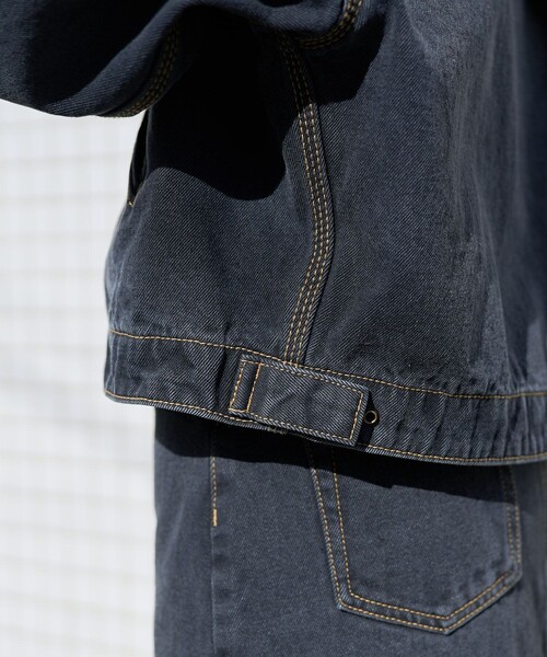 【美品】サックスブルー デニムジャケット フリーサイズ DENIM DELIGHT DAYS】13oz DENIM JACKET 3rd / 13オンスデニム