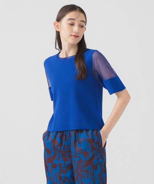 BEAMS ビームス ニット　半袖 BEAMS 「BEAMS」 半袖ニット SMALL ブラック メンズ : ZOZOTOWN