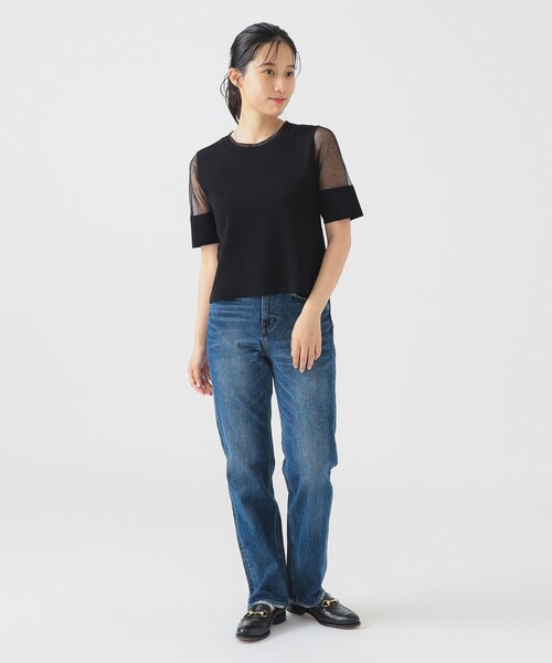 BEAMS ビームス ニット　半袖 BEAMS 「BEAMS」 半袖ニット SMALL ブラック メンズ : ZOZOTOWN
