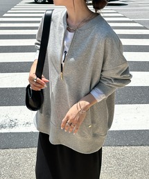 RANAN（ラナン） トレーナー スウェット フロントハーフジップ