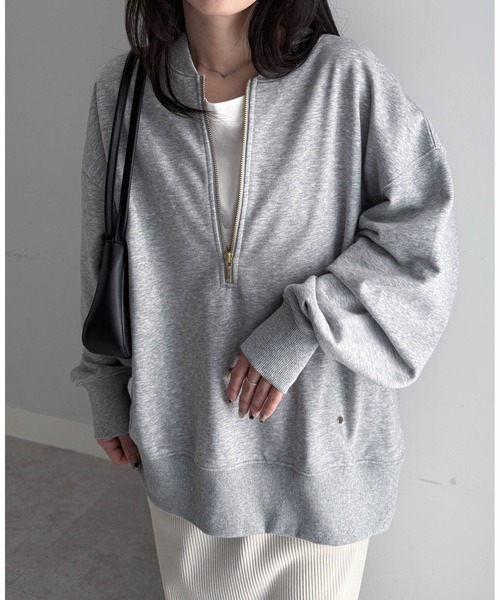 RYO　ハーフジップ スウェット FUBU フブ トップス 裏毛 ハーフジップ スウェット。FUBUはアメリカの