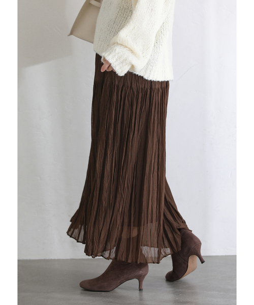 La TOTALITE（ラ トータリテ） スカート 「洗える」シフォンニット