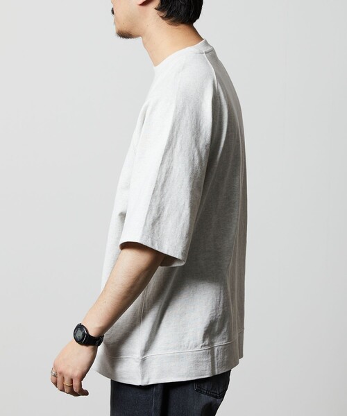 「FREAK'S STORE」 7分袖Tシャツ LARGE ネイビー メンズ