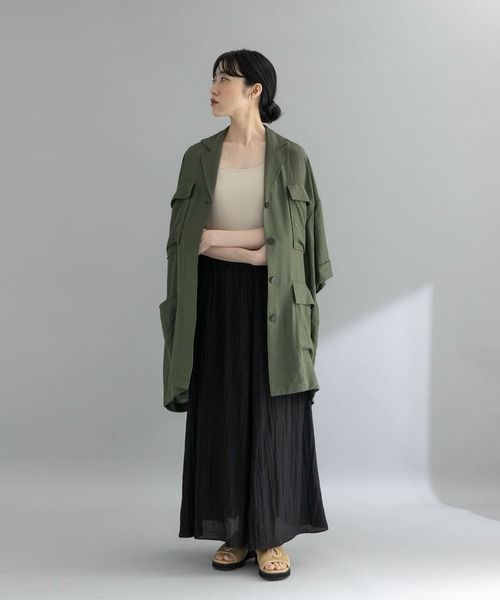 OUTILウティ　バックオープンシャツ　ブラウス　コットン outil ウティー : CHEMISIER CORSIER バックオープンシャツ | OUTIL