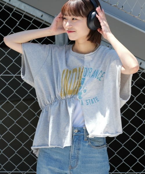 「etsinta」 ノースリーブトップス ONE SIZE グレー レディース
