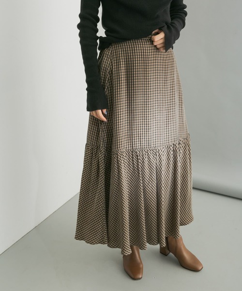 「URBAN RESEARCH」 スカート 36 ブラウン レディース_画像9