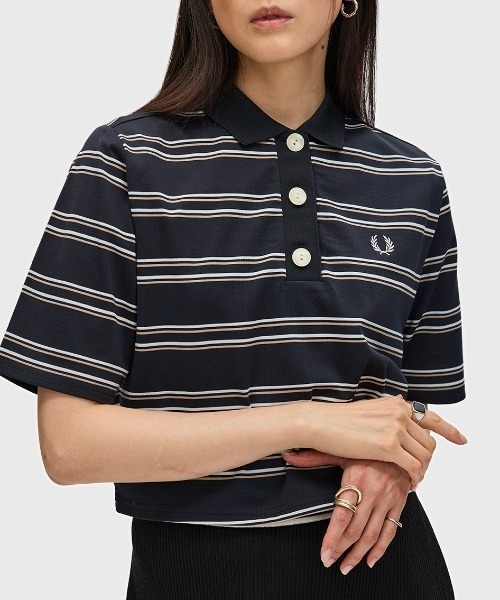 ポロシャツ ポロ Striped Polo Shirt レディース