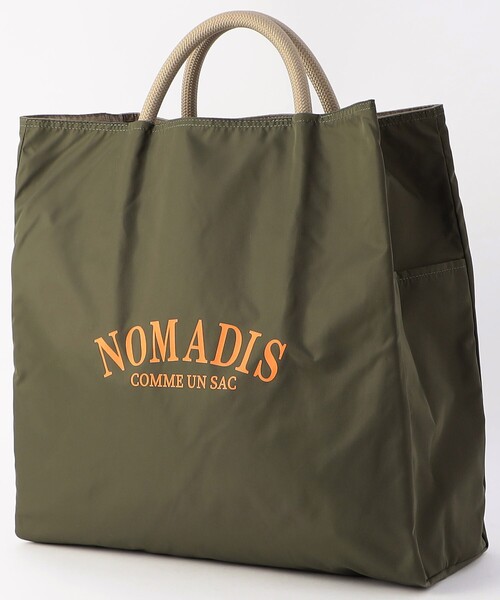 【NOMADIS 】トートバッグオリーブグリーン NOMADIS オリーブグリーン トートバッグ - メルカリ