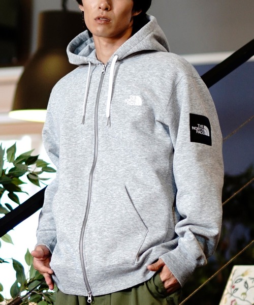THE NORTH FACE 「THE FACE」 ジップアップパーカー M シルバー