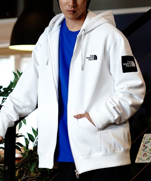 ノースフェイス　ジップパーカー　M THE NORTH FACE 「THE FACE」 ジップアップパーカー M シルバー