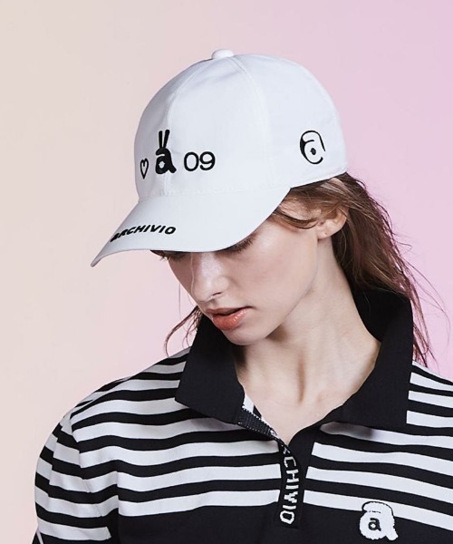アルチビオ　archivio　ウサロゴ刺繍撥水キャップ　レディス archivio（アルチビオ） キャップ 帽子 「LADIES」ウサロゴ刺繍撥水