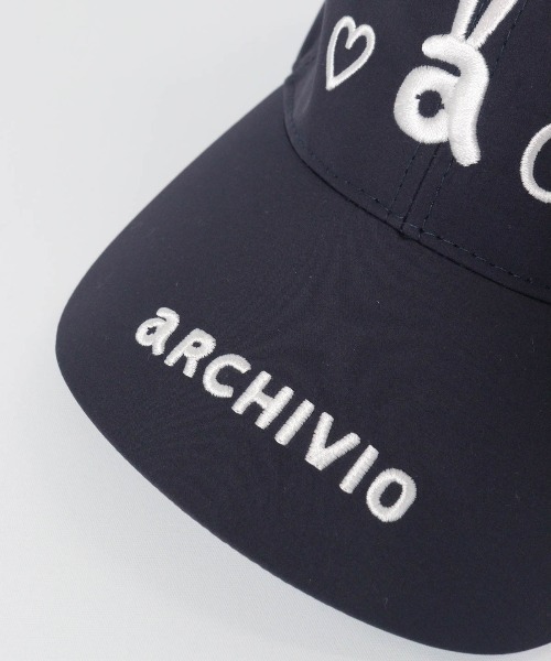 archivio（アルチビオ） キャップ 帽子 「LADIES」ウサロゴ刺繍撥水