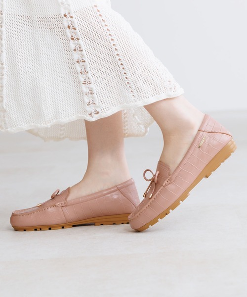 デッキシューズ モカシン 「HIMIKO」リボンモチーフモカシン/651328 レディースの画像