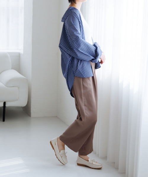 デッキシューズ モカシン 「HIMIKO」リボンモチーフモカシン/651328 レディースの画像