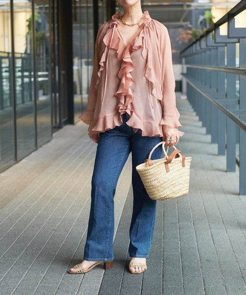 「IENA LA BOUCLE」 デニムパンツ 34 ブルー系その他 レディース