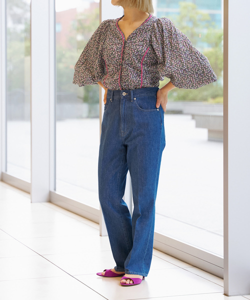 「IENA LA BOUCLE」 デニムパンツ 34 ブルー系その他 レディース