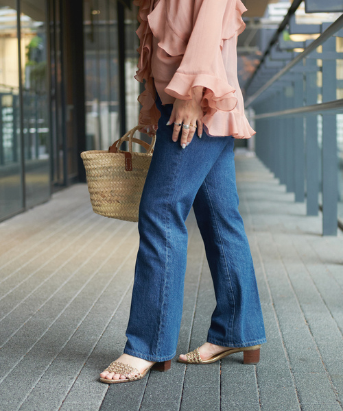 「IENA LA BOUCLE」 デニムパンツ 34 ブルー系その他 レディース