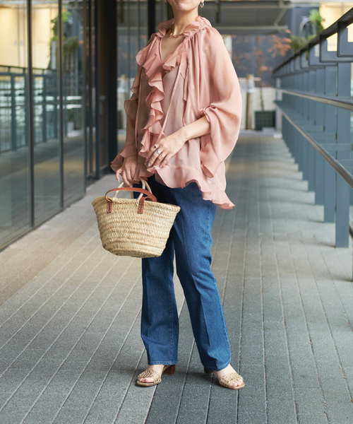 「IENA LA BOUCLE」 デニムパンツ 34 ブルー系その他 レディース