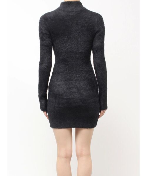 GYDA（ジェイダ） ワンピース ZIPミニシャギーニットワンピース