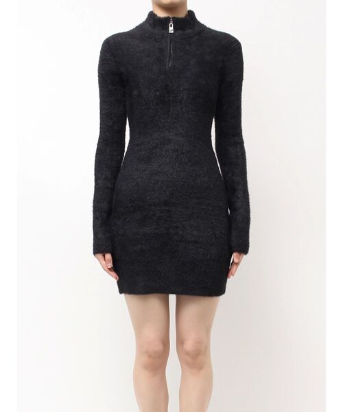 GYDA（ジェイダ） ワンピース ZIPミニシャギーニットワンピース
