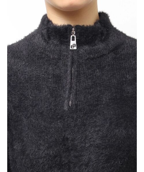 GYDA（ジェイダ） ワンピース ZIPミニシャギーニットワンピース