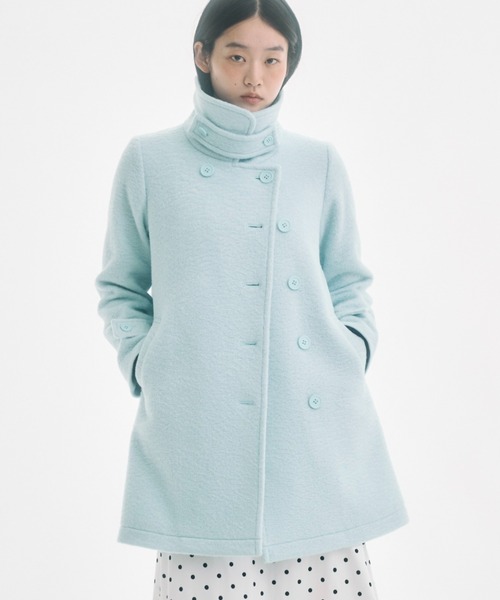 FEKETE（フェケテ） ピーコート pコート 2way round collar middle