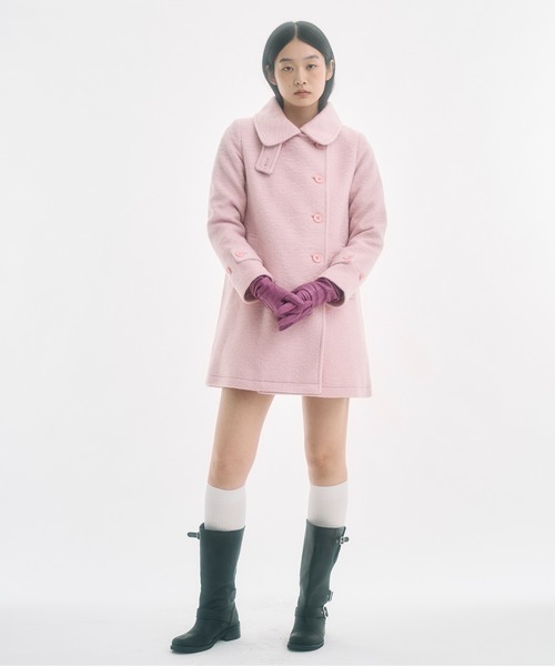 FEKETE（フェケテ） ピーコート pコート 2way round collar middle