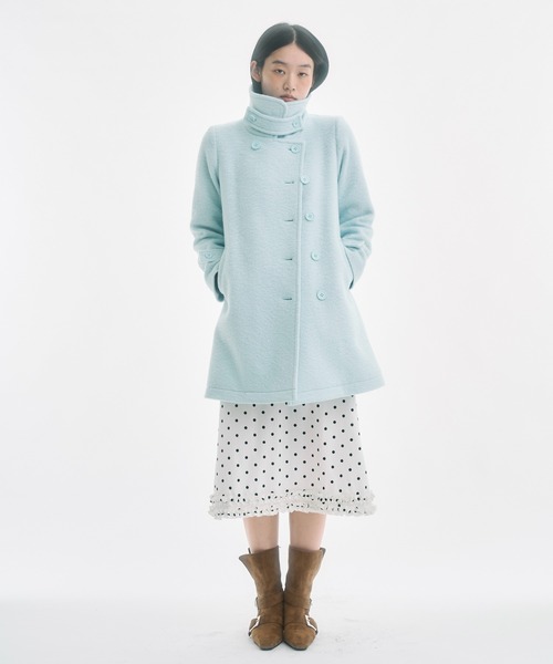 FEKETE（フェケテ） ピーコート pコート 2way round collar middle