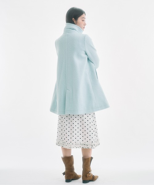 fekete ロングコート ピーコート Pコート ライトブルー 2way M FEKETE（フェケテ） ピーコート pコート 2way round collar middle