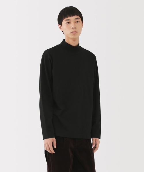 無印良品（MUJI） tシャツ 紳士 起毛ハイネック長袖Tシャツ メンズ