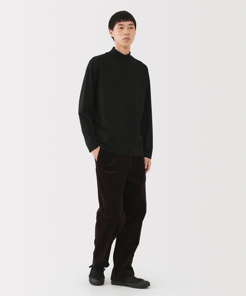 無印良品（MUJI） tシャツ 紳士 起毛ハイネック長袖Tシャツ メンズ