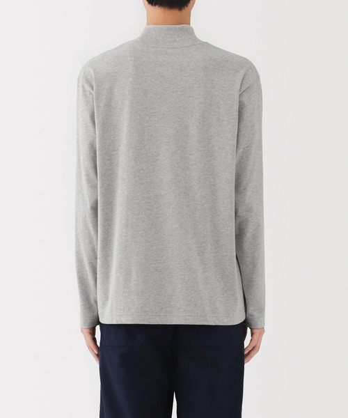 無印良品（MUJI） tシャツ 紳士 起毛ハイネック長袖Tシャツ メンズ