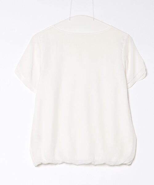 「RHYME」 半袖ブラウス M ホワイト レディース_画像2