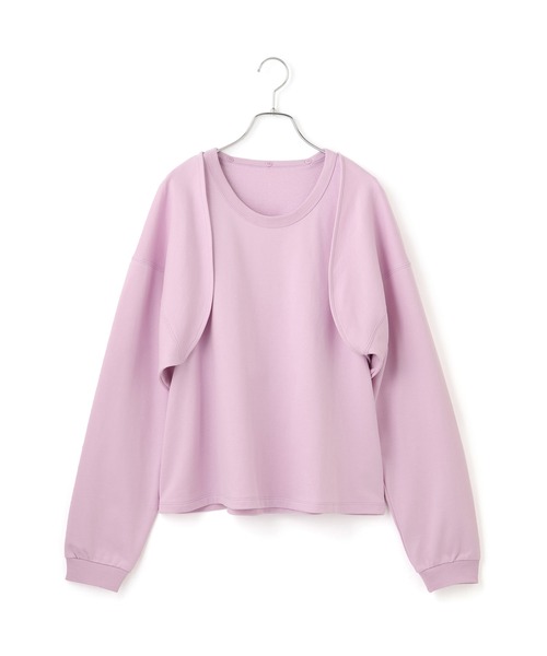 ADAM ET ROPE'（アダムエロペ） tシャツ カスタマイズスリーブミニ裏毛