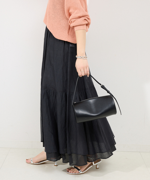 新品未使用★スローブイエナ ロングスカート 黒 SLOBE IENA（スローブイエナ） ロングスカート - ブラック レディース