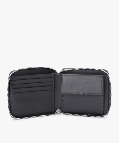 agnes b.（アニエスベー） 財布 レザー ラウンドジップ 二つ折り