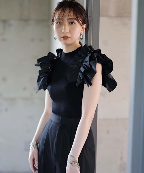 「FRAY I.D」 ノースリーブニット FREE グリーン レディース_画像8