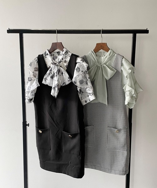 「one way」 半袖ブラウス FREE ベージュ系その他 レディース_画像4