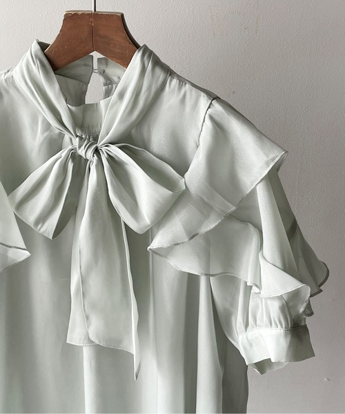 「one way」 半袖ブラウス FREE ベージュ系その他 レディース_画像6