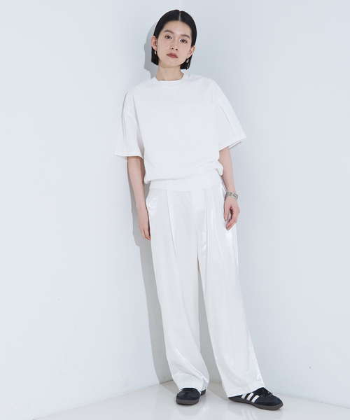 「NOMINE」 半袖カットソー フリー ブラウン レディース_画像9