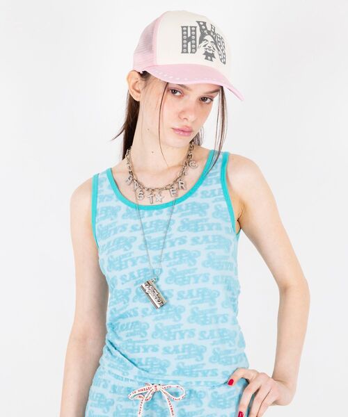 【希少】ヒステリックグラマー ノースリーブ ラメ入り ヒスガール ピンクゴールド HYSTERIC GLAMOUR - 【希少】ヒステリックグラマー ノースリーブ ラメ