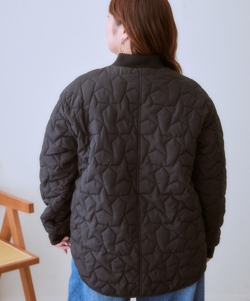   キルティングダウンジャケット　Lサイズ X-girl QUILTEDDOWNJACKET/キルティングダウンジャケット BLACK
