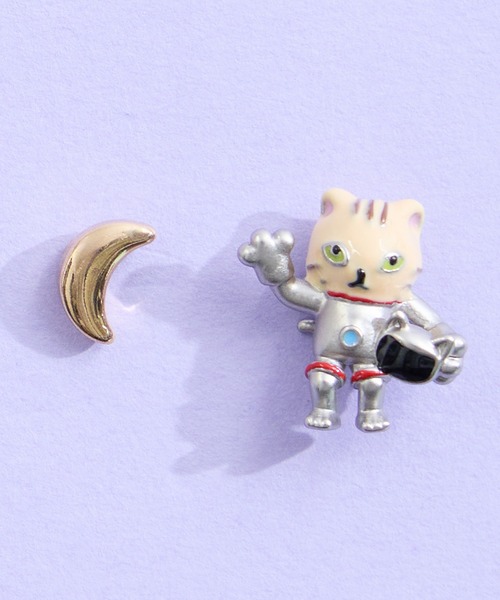 gargle（ガーグル） ピアス ガーグル：宇宙シリーズ ニャンコ飛行士 猫