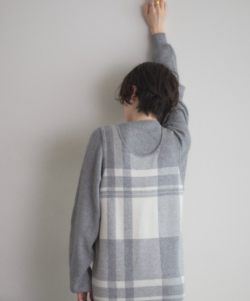 &. NOSTALGIA（ノスタルジア） セットアップ ニットトップス×チェック