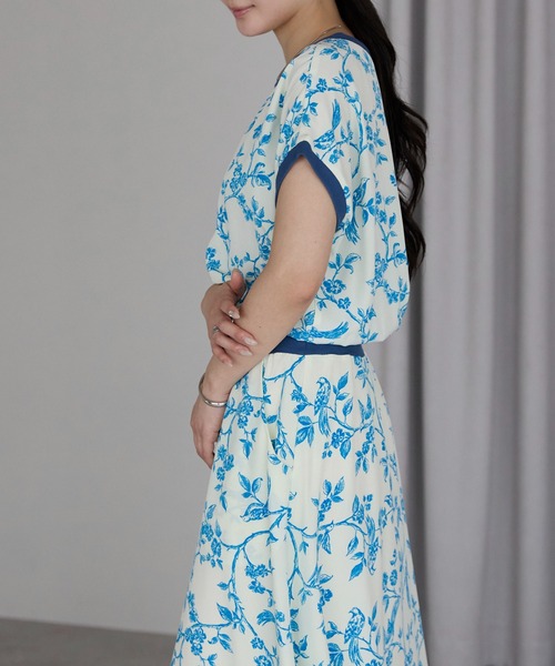 「PREFERIR」 半袖ワンピース MEDIUM オフホワイト レディース_画像8