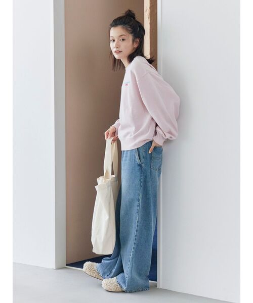 ungrid アングリッド バックロゴプリントスウェット 美品 Ungrid（アングリッド） トレーナー スウェット 「WEB限定」バックロゴ