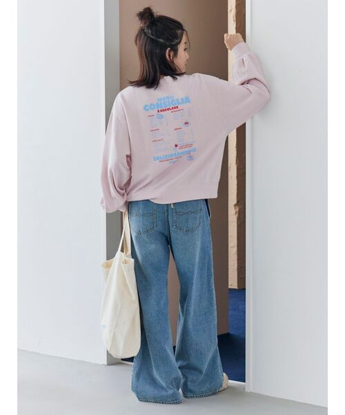 超美品 ungrid バックロゴプリントスウェット Ungrid（アングリッド） トレーナー スウェット 「WEB限定」バックロゴ