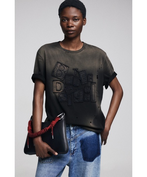 Desigual（デシグアル） tシャツ 「Desigual×BOTTER」サンフェード